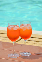 Traditional Italian Spritz cocktail