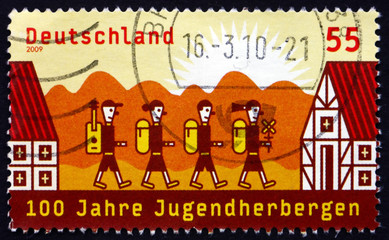 Postage stamp Germany 2009 Youth Hotels