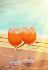 Traditional Italian Spritz cocktail