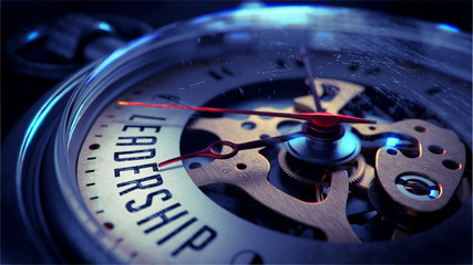 Leadership on Pocket Watch Face. © tashatuvango
