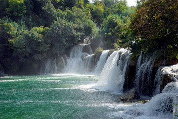 Fototapeta premium Chutes d'eau et lacs de Croatie