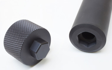 Silencer and takedown tool