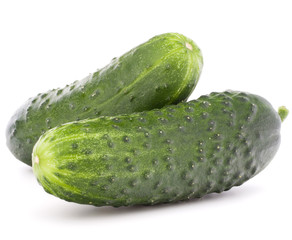 Cucumber vegetable  isolated on white background cutout