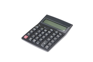 Calculator isolated on white with clipping path.