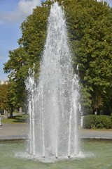 Fontaine à multi jets au parc George Henry à Bruxelles