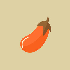 Eggplant. Food Flat Icon
