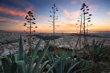 Möbelaufkleber View of Athens from Lycabettus hill. © milangonda