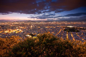 Foto auf Glas Blick auf Athen vom Lycabettus-Hügel. © milangonda