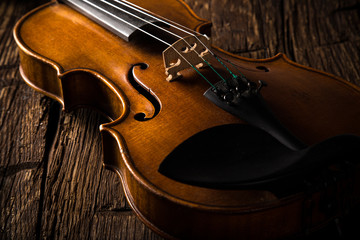 Fototapeta premium violin in vintage style