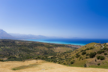 Fototapeta na wymiar Panorama della costa Palermitana