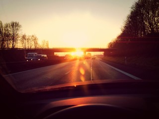 On the sunny road again