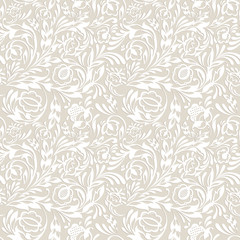 Cotton fabric Seamless floral pattern