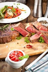 saftiges steak fleisch