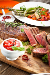 saftiges steak fleisch