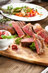 saftiges steak fleisch