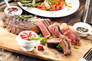 saftiges steak fleisch