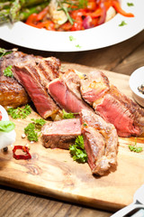 saftiges steak fleisch