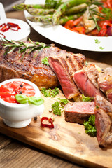 saftiges steak fleisch