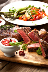 saftiges steak fleisch