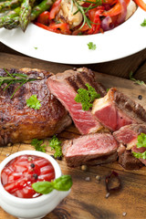 saftiges steak fleisch
