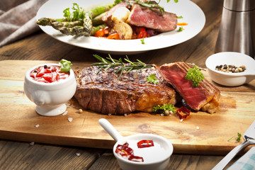 saftiges steak fleisch