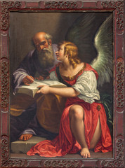 Obraz premium VENICE, ITALY - MARCH 13, 2014: Paint of st. Matthew the evangelist in church Santa Maria della Salute by Antonio Triva da Reggio (1626 - 1699).