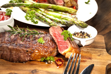 saftiges steak fleisch