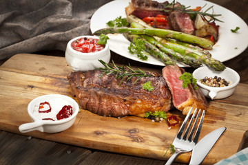 saftiges steak fleisch