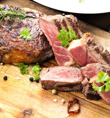 saftiges steak fleisch