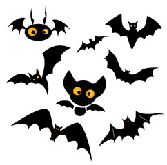 Halloween bat clip art illustration