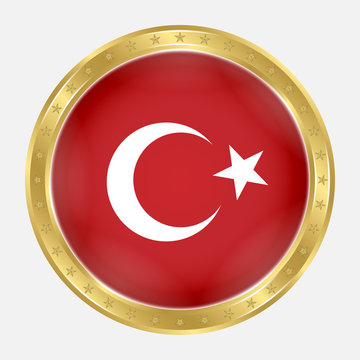 T&uuml;rk Bayrağı - Rozet - 1