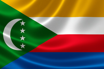 Close-up of Comoros' Flag