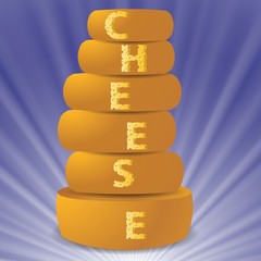 set of cheeses