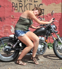 Female biker.