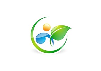 people,natural,logo,health,water drop,leaf,botany,ecology