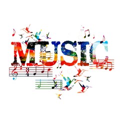 Colorful music background
