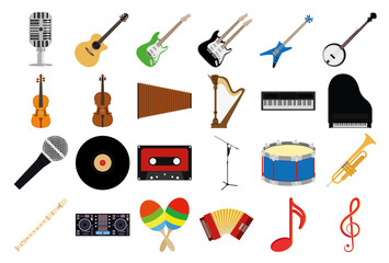 Fototapeta premium music set