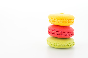 Macaroon isolated on white background