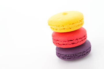 Macaroon isolated on white background