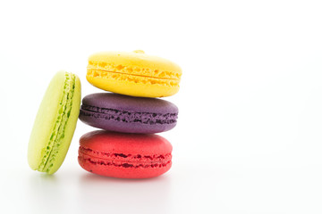 Macaroon isolated on white background