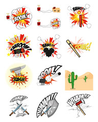 comic expression set