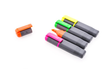 highlighter pen isolated on white background