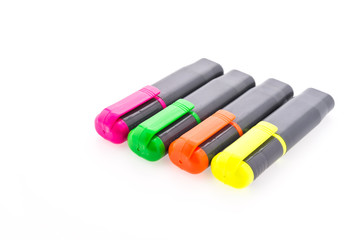 highlighter pen isolated on white background