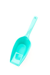 Plastic spoon isolated on white background