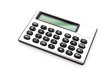 Calculator isolated on white background