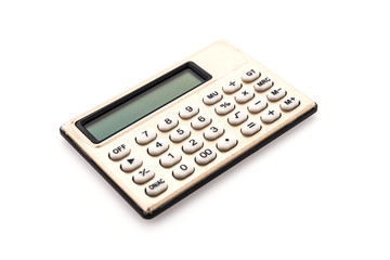 Calculator isolated on white background