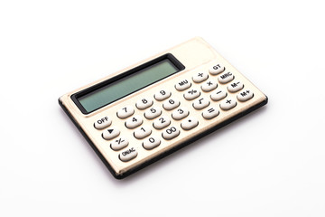 Calculator isolated on white background