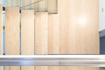 Naklejka na ściany i meble Top view of a modern staircase