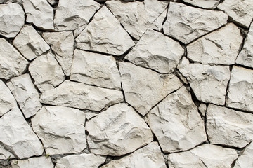 White stone wall
