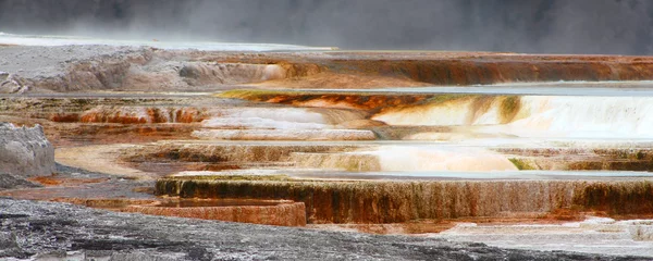 Photo sur Aluminium Parc naturel Parc national de Yellowstone - Mammoth Hot Spring